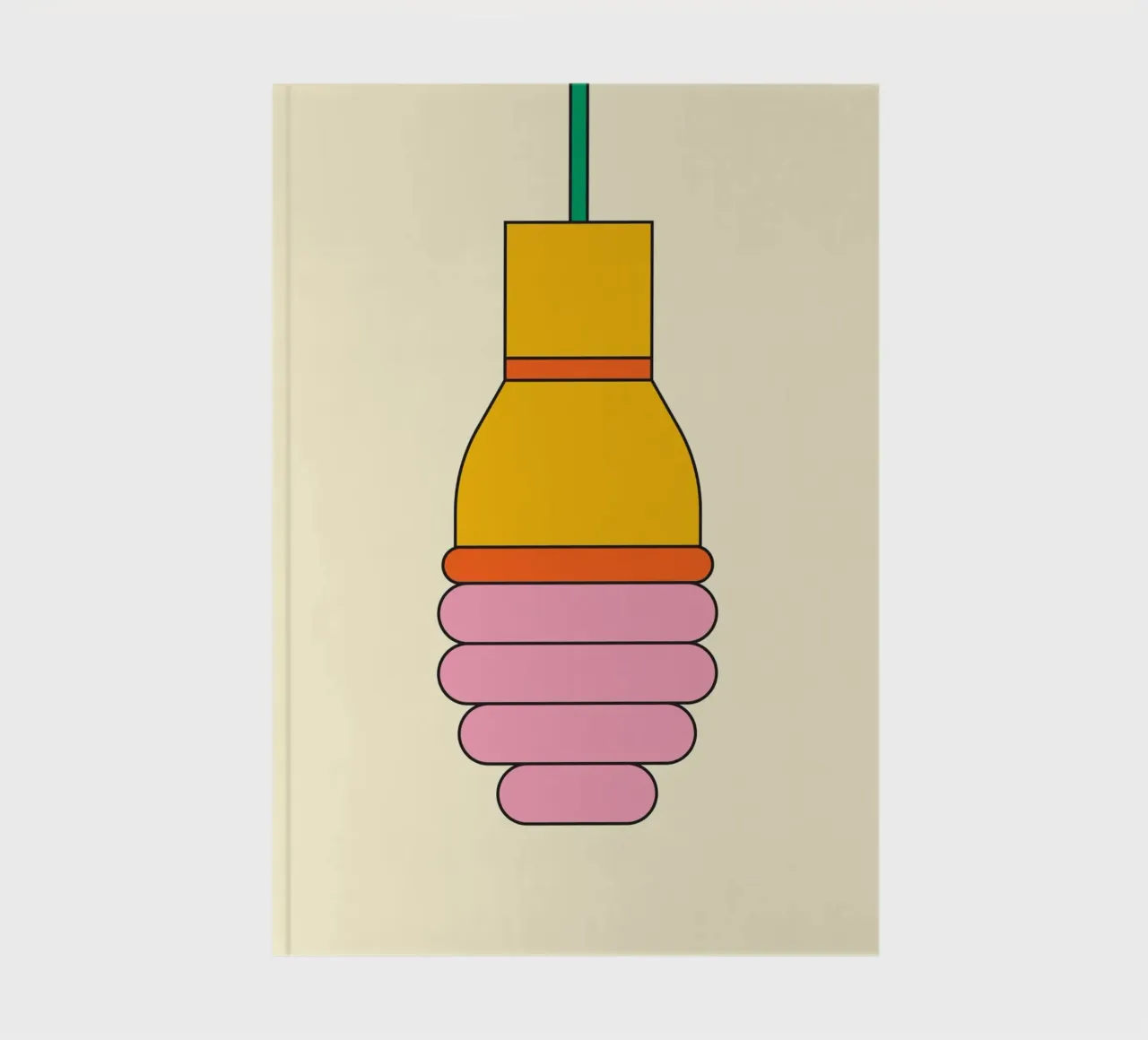 Lamp Bulb Retro notebook by galihstudio