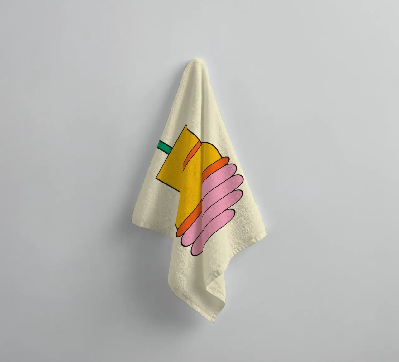 Lampadina retrò asciugamano da bagno da galihstudio