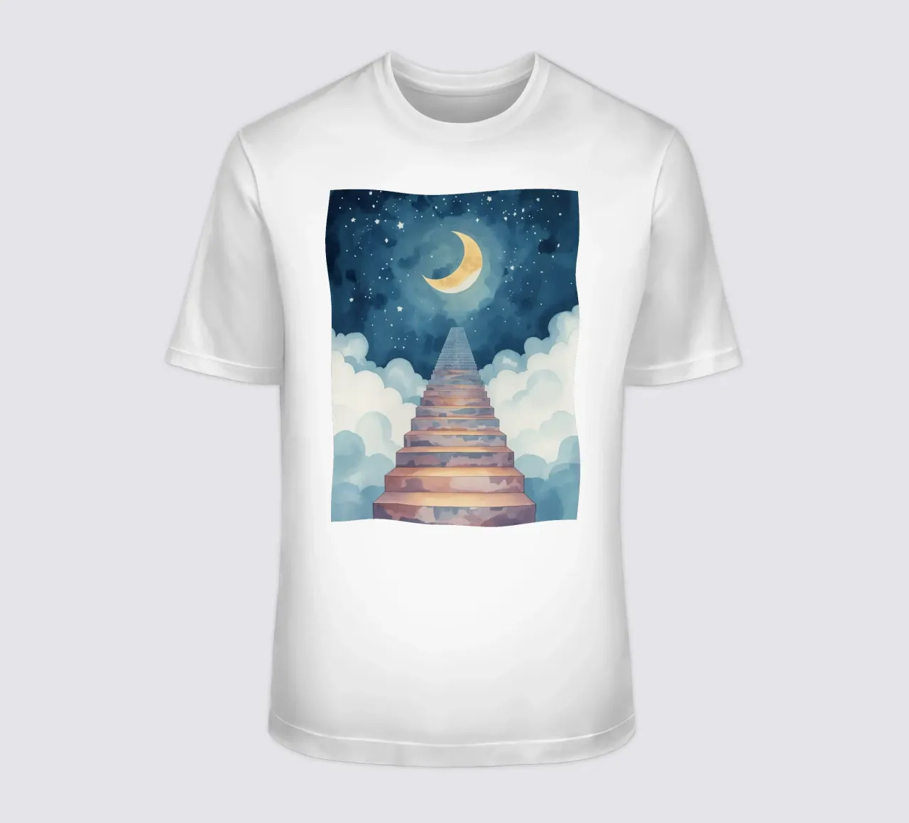 Scala verso il cielo illuminato dalla luna t-shirt da DesignDoodle