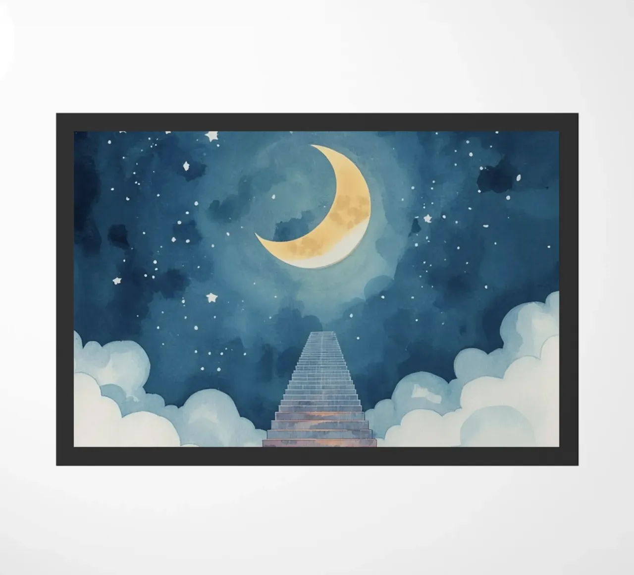 Scala verso il cielo illuminato dalla luna zerbino da DesignDoodle