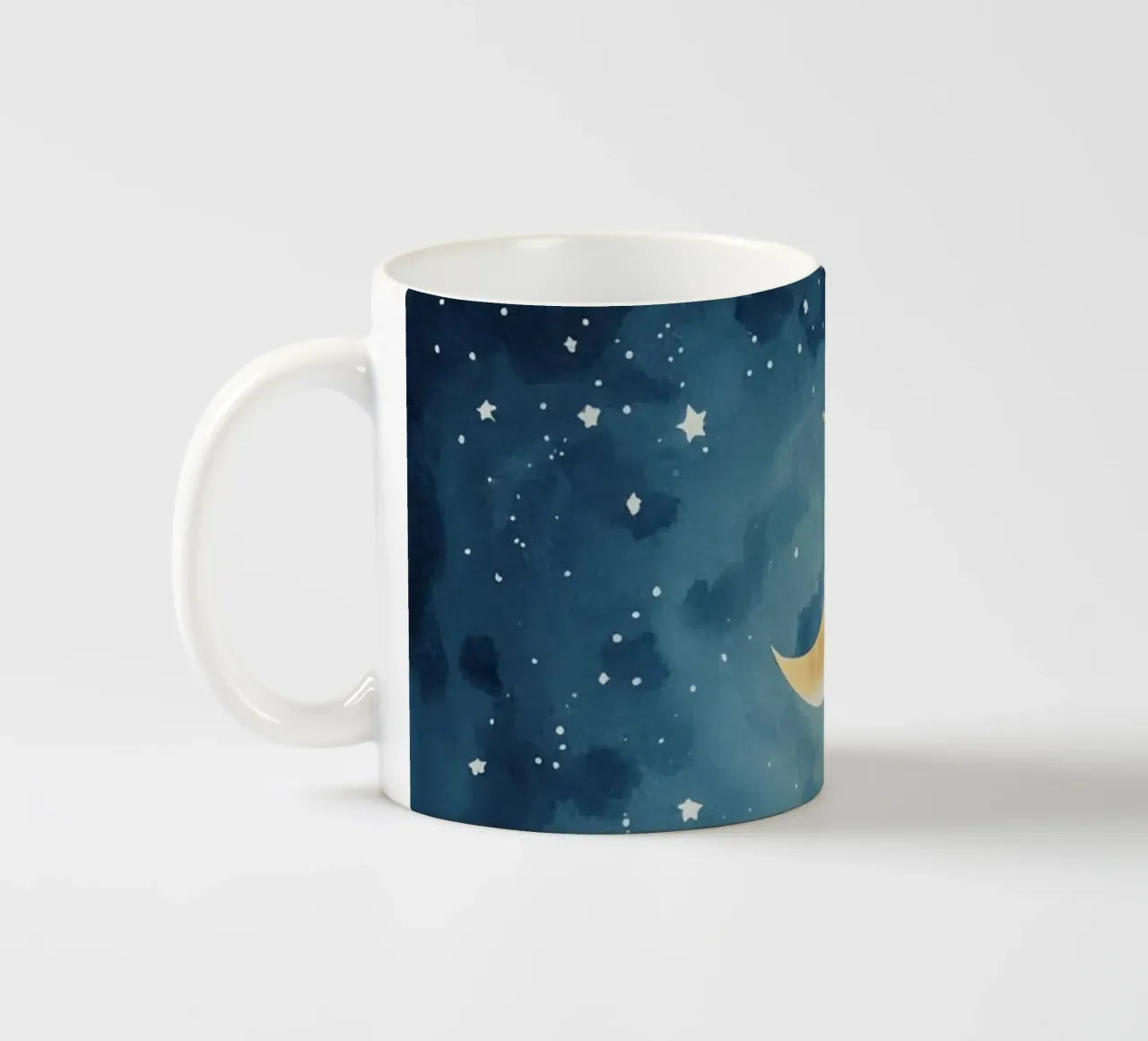 Scala verso il cielo illuminato dalla luna tazza in ceramica da DesignDoodle