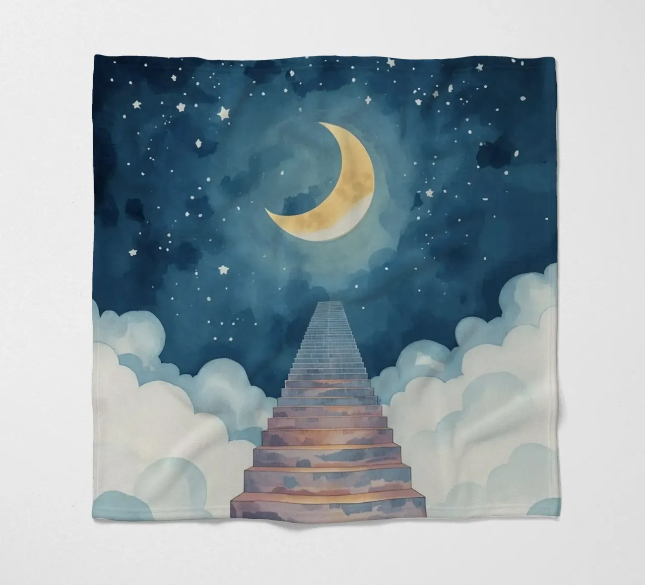 Scala verso il cielo illuminato dalla luna coperta in pile da DesignDoodle