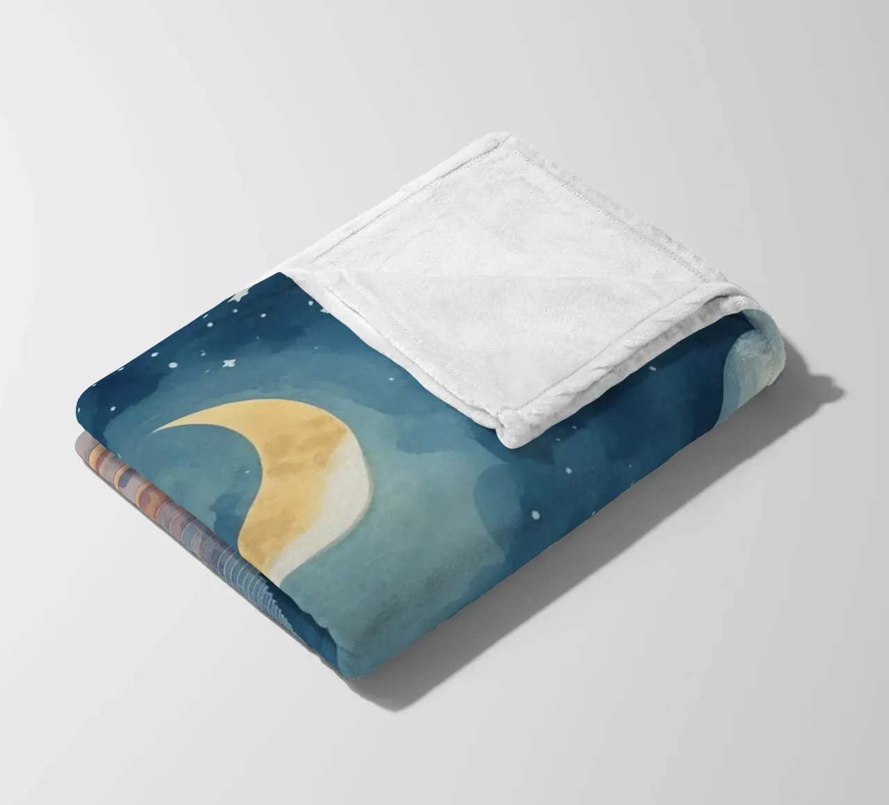 Scala verso il cielo illuminato dalla luna coperta in pile da DesignDoodle