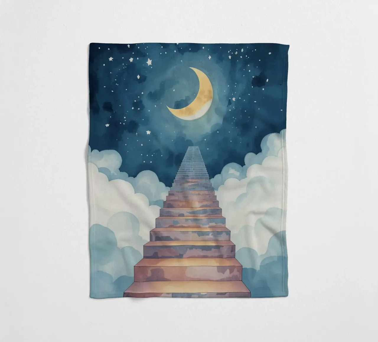 Scala verso il cielo illuminato dalla luna coperta in pile da DesignDoodle