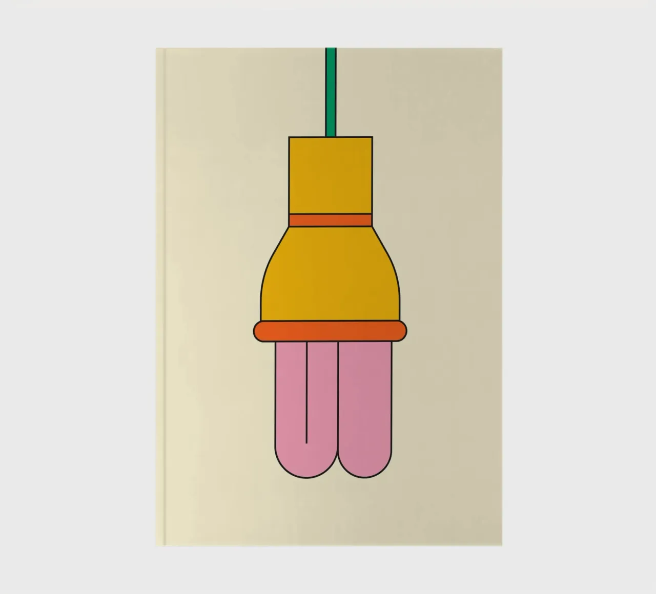 Lamp bulb retro notebook by galihstudio