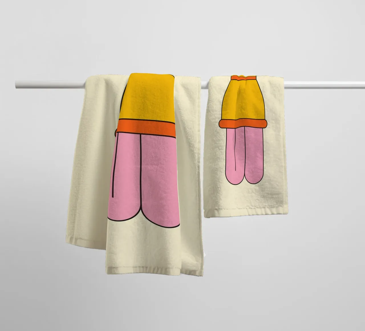 Lampadina retrò asciugamano da bagno da galihstudio