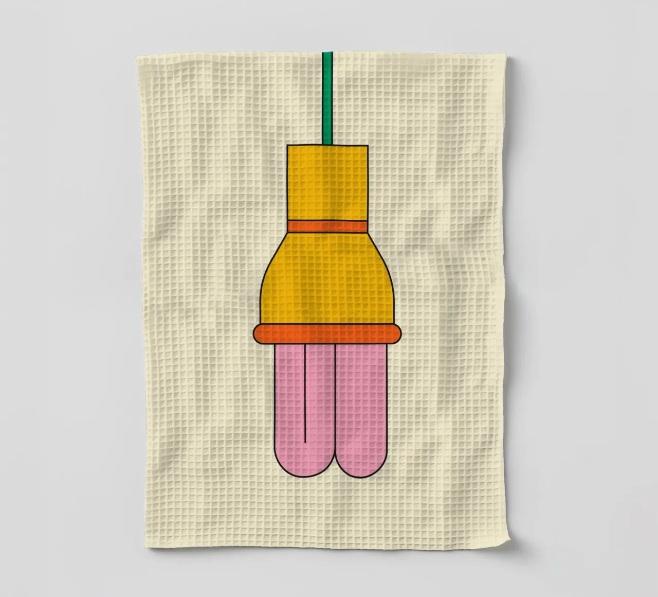 Lampadina retrò canovaccio da cucina da galihstudio