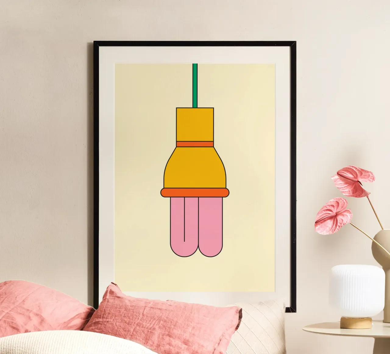 Lampadina retrò carta hahnemühle da galihstudio