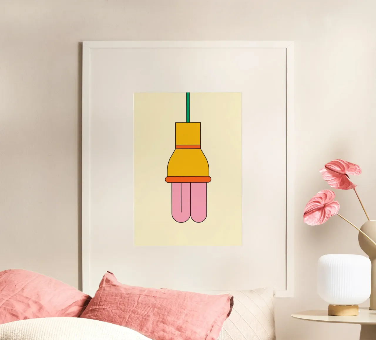 Lampadina retrò carta hahnemühle da galihstudio