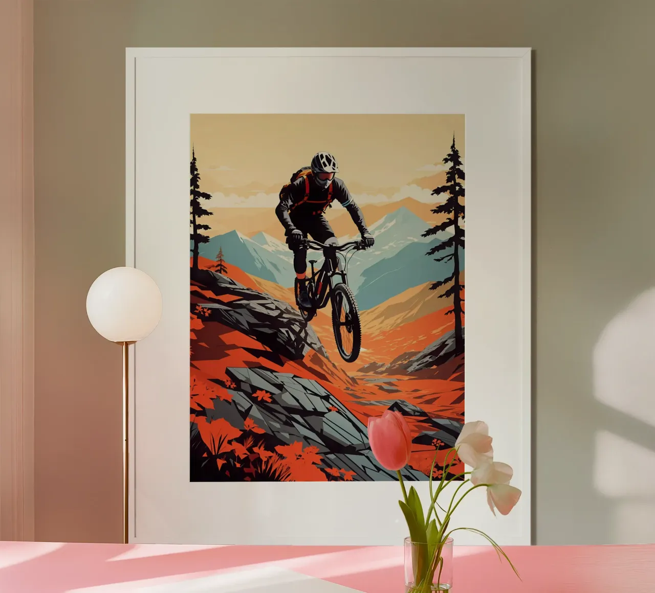 Descente en VTT poster de 🎁 ARTVI-SHOP