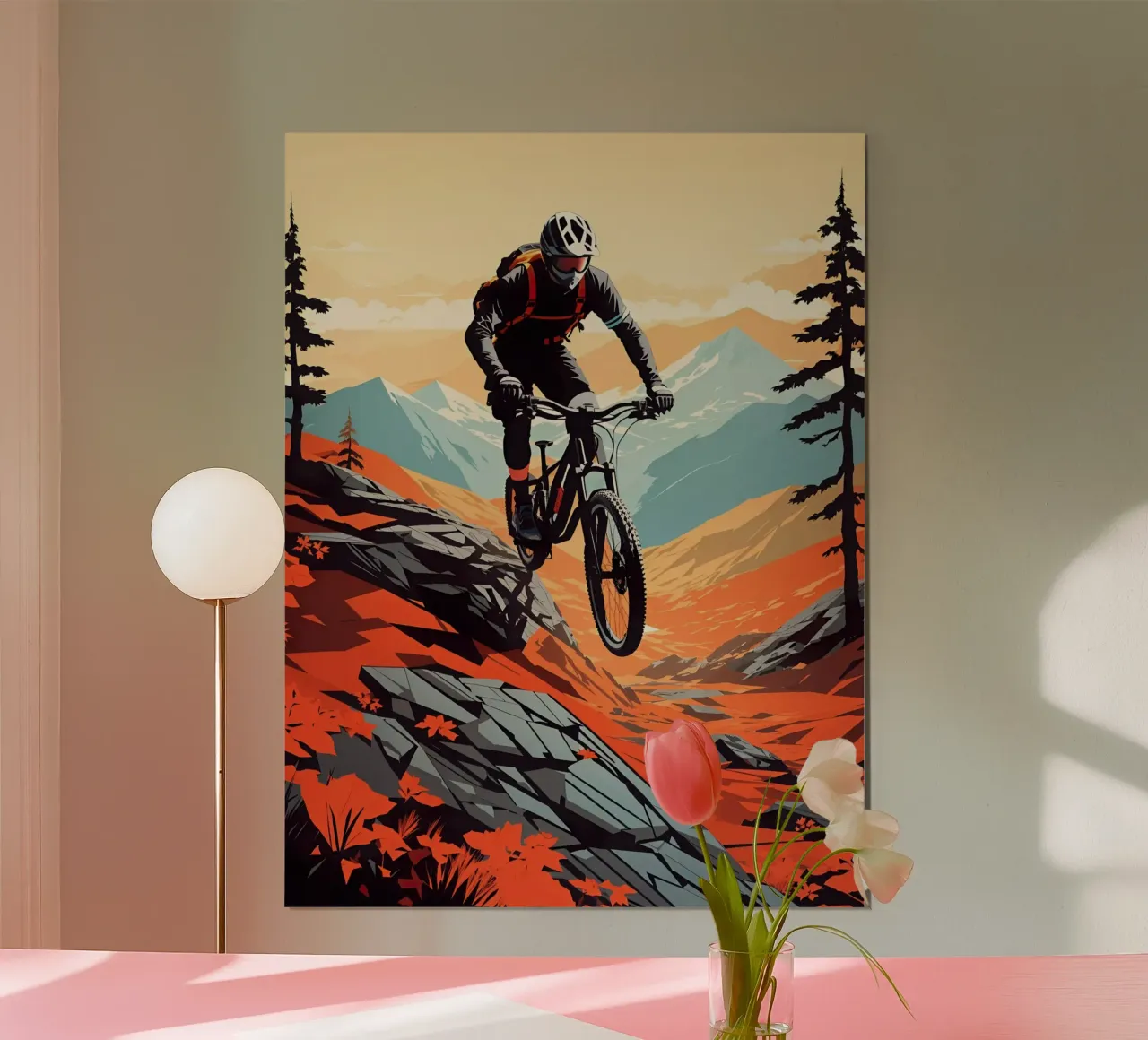 Descente en VTT poster de 🎁 ARTVI-SHOP