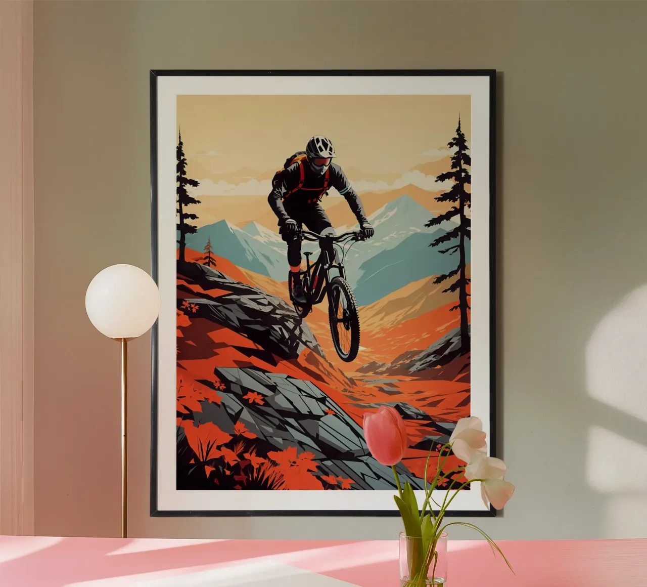 Descente en VTT poster de 🎁 ARTVI-SHOP