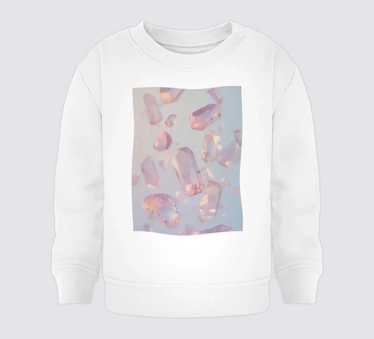 Cristalli trasparenti rosati felpa neonato da DesignDoodle