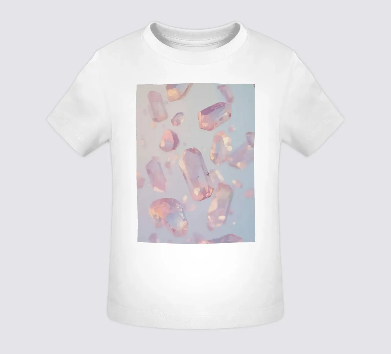 Cristalli trasparenti rosati maglietta neonato da DesignDoodle