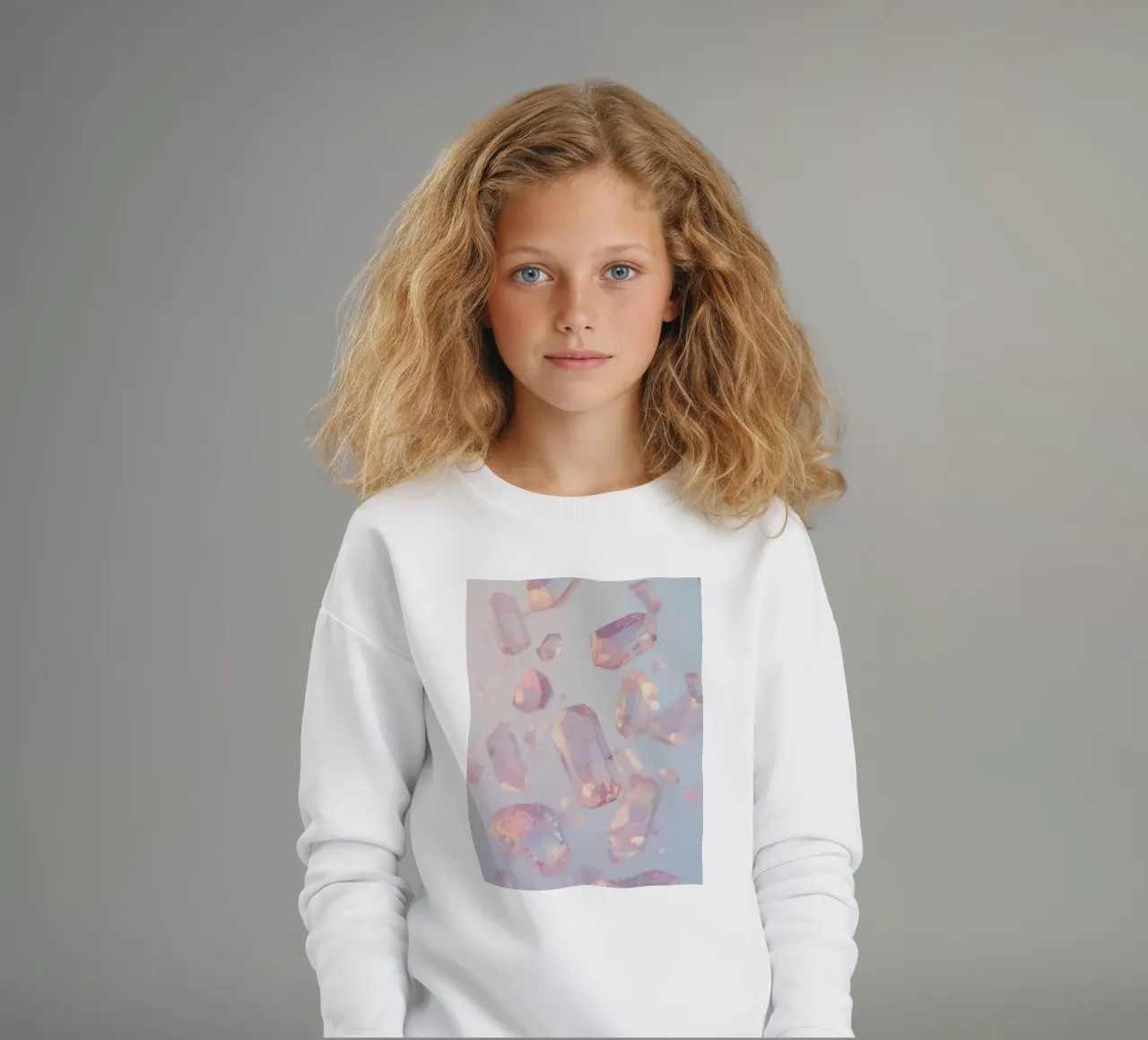 Cristalli trasparenti rosati felpa bambino da DesignDoodle
