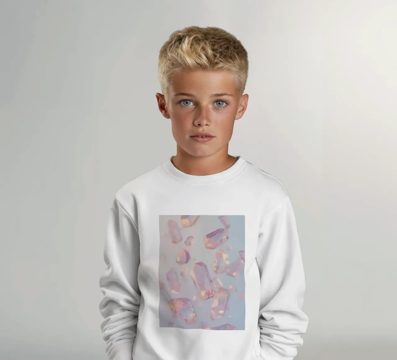 Cristalli trasparenti rosati felpa bambino da DesignDoodle