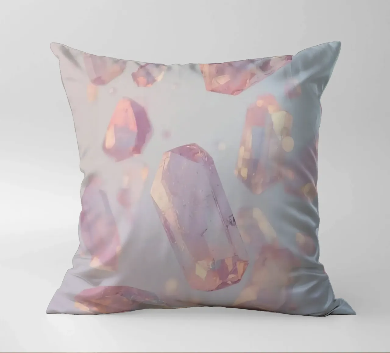 Cristalli trasparenti rosati cuscino da DesignDoodle
