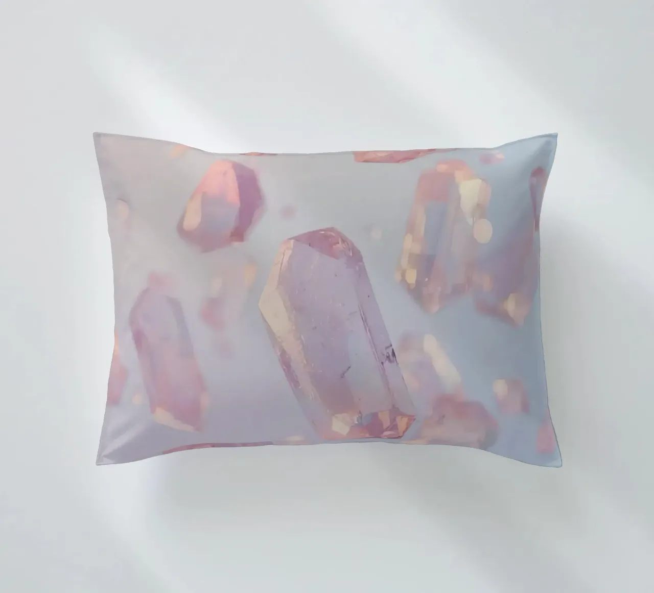 Cristalli trasparenti rosati cuscino da DesignDoodle