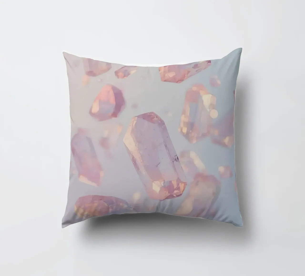Cristalli trasparenti rosati cuscino da DesignDoodle