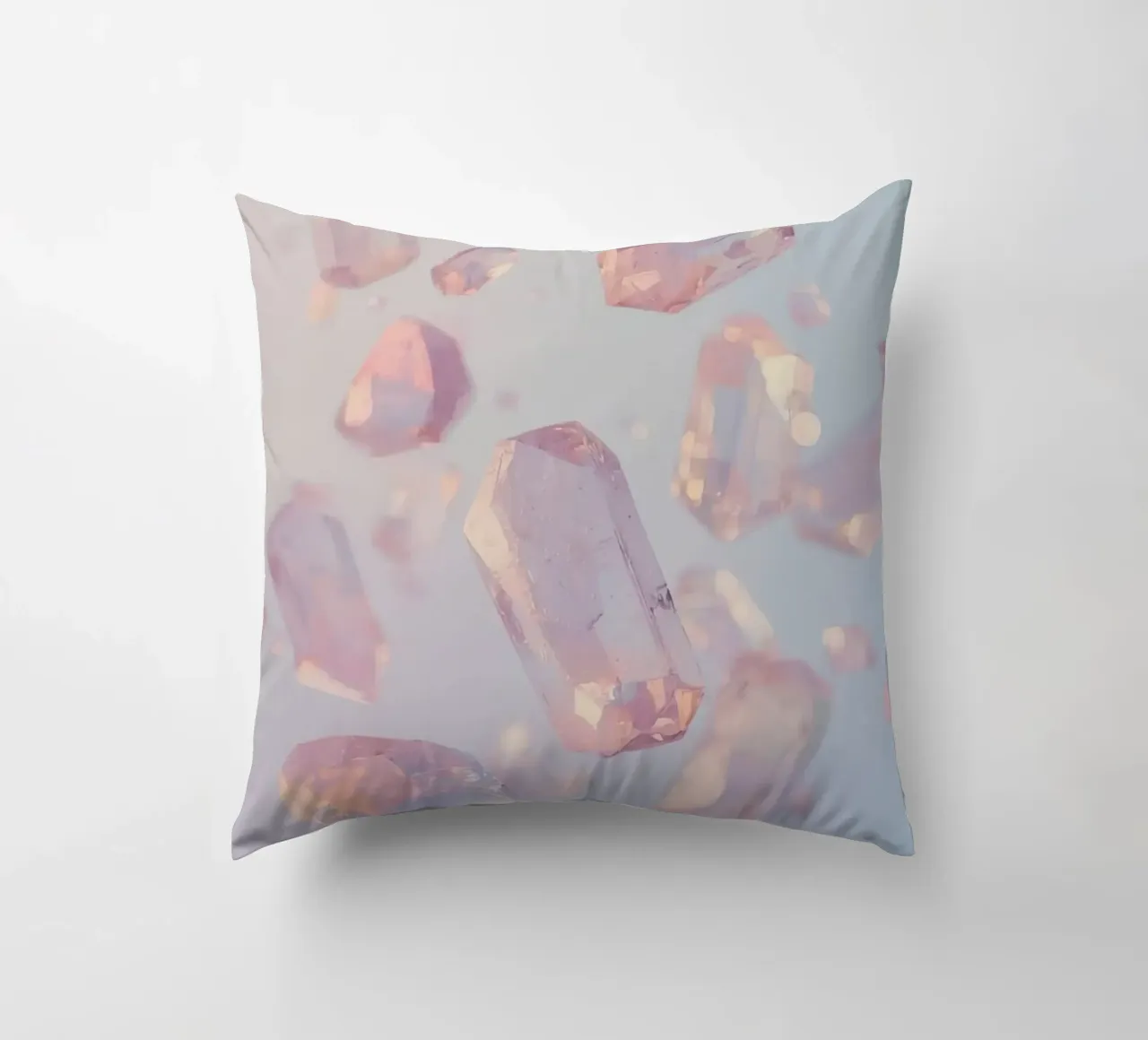 Cristalli trasparenti rosati cuscino da DesignDoodle