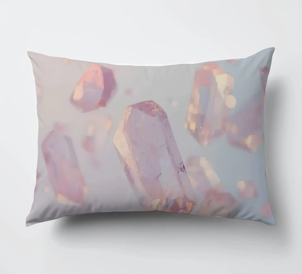 Cristalli trasparenti rosati cuscino da DesignDoodle