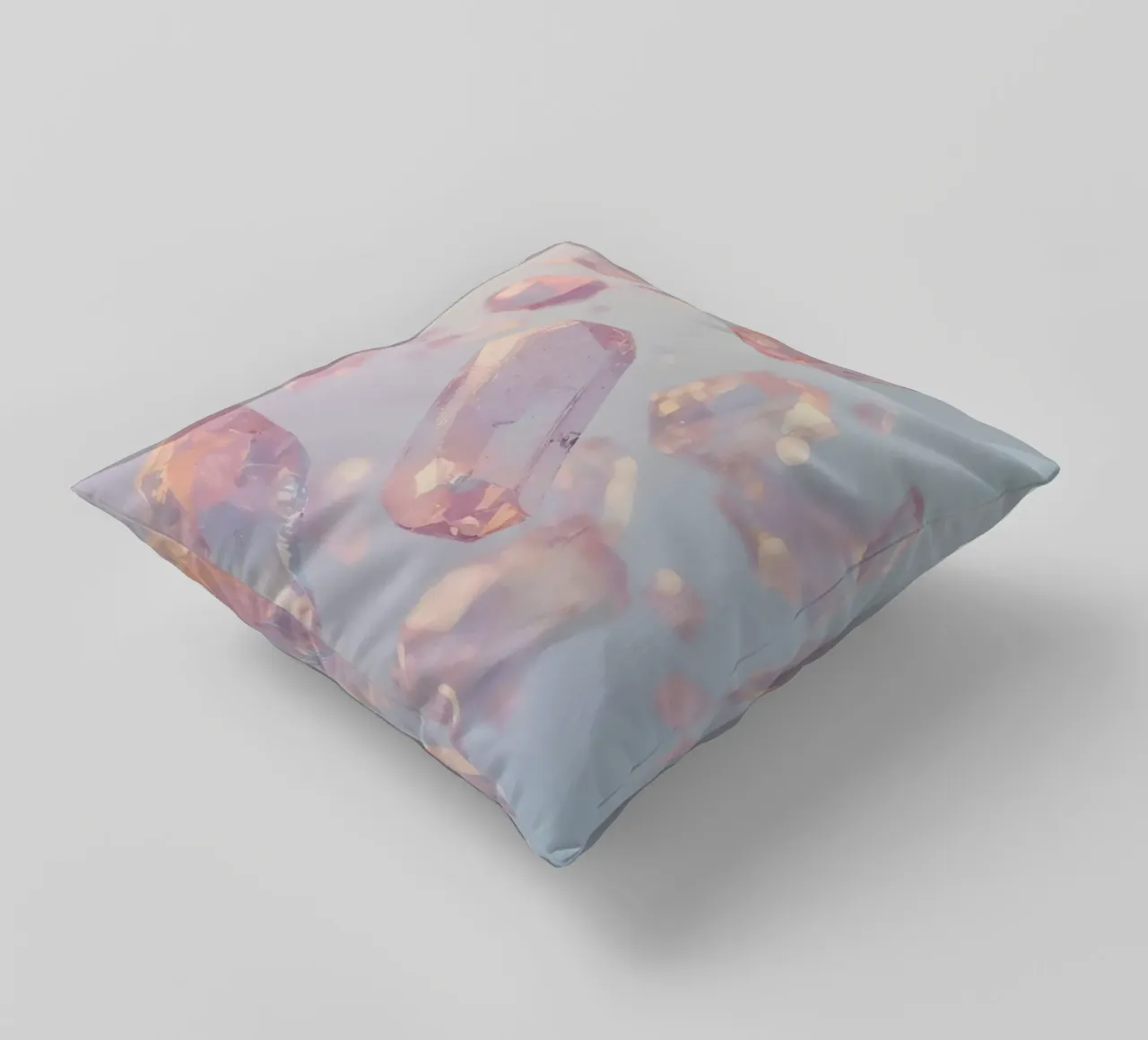 Cristalli trasparenti rosati cuscino da DesignDoodle