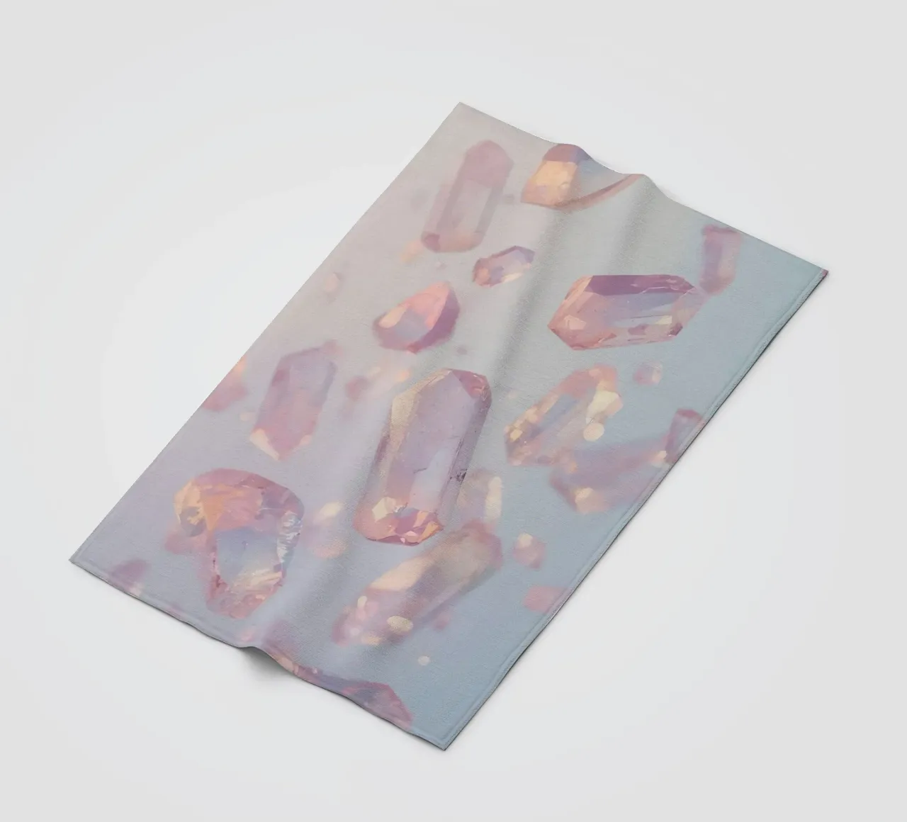 Cristalli trasparenti rosati coperta in pile da DesignDoodle