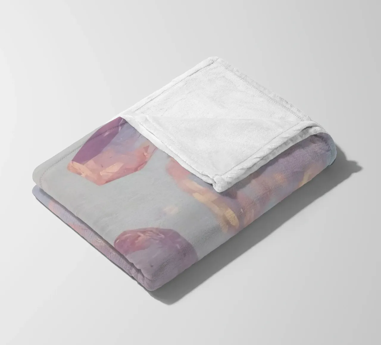 Cristalli trasparenti rosati coperta in pile da DesignDoodle