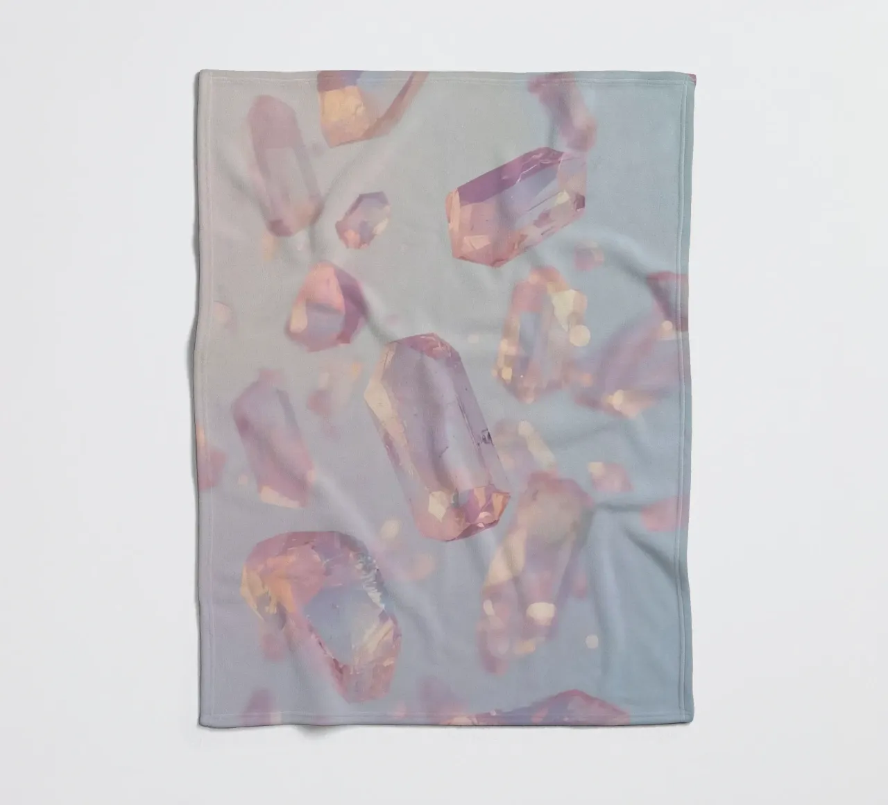 Cristalli trasparenti rosati coperta in pile da DesignDoodle