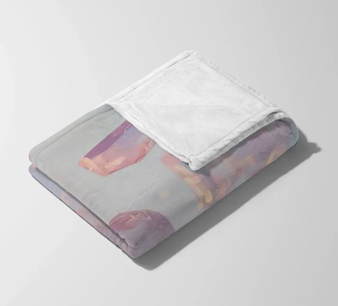 Cristalli trasparenti rosati coperta in pile da DesignDoodle