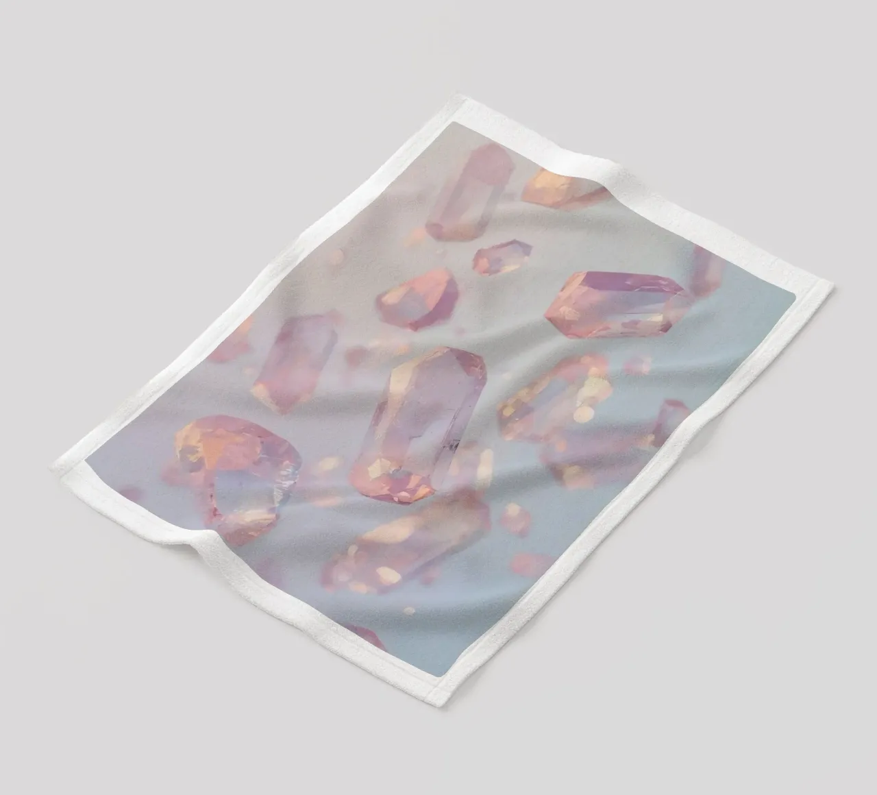 Cristalli trasparenti rosati coperta in pile da DesignDoodle