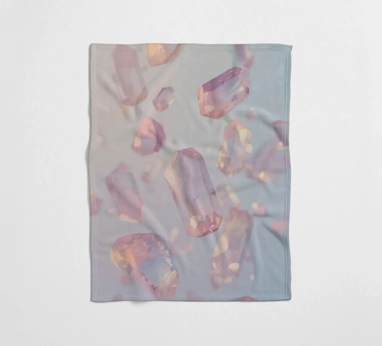 Cristalli trasparenti rosati coperta in pile da DesignDoodle