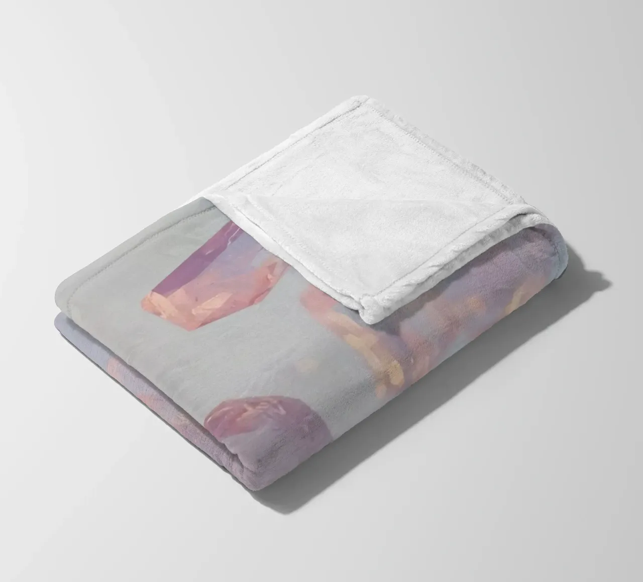 Cristalli trasparenti rosati coperta in pile da DesignDoodle