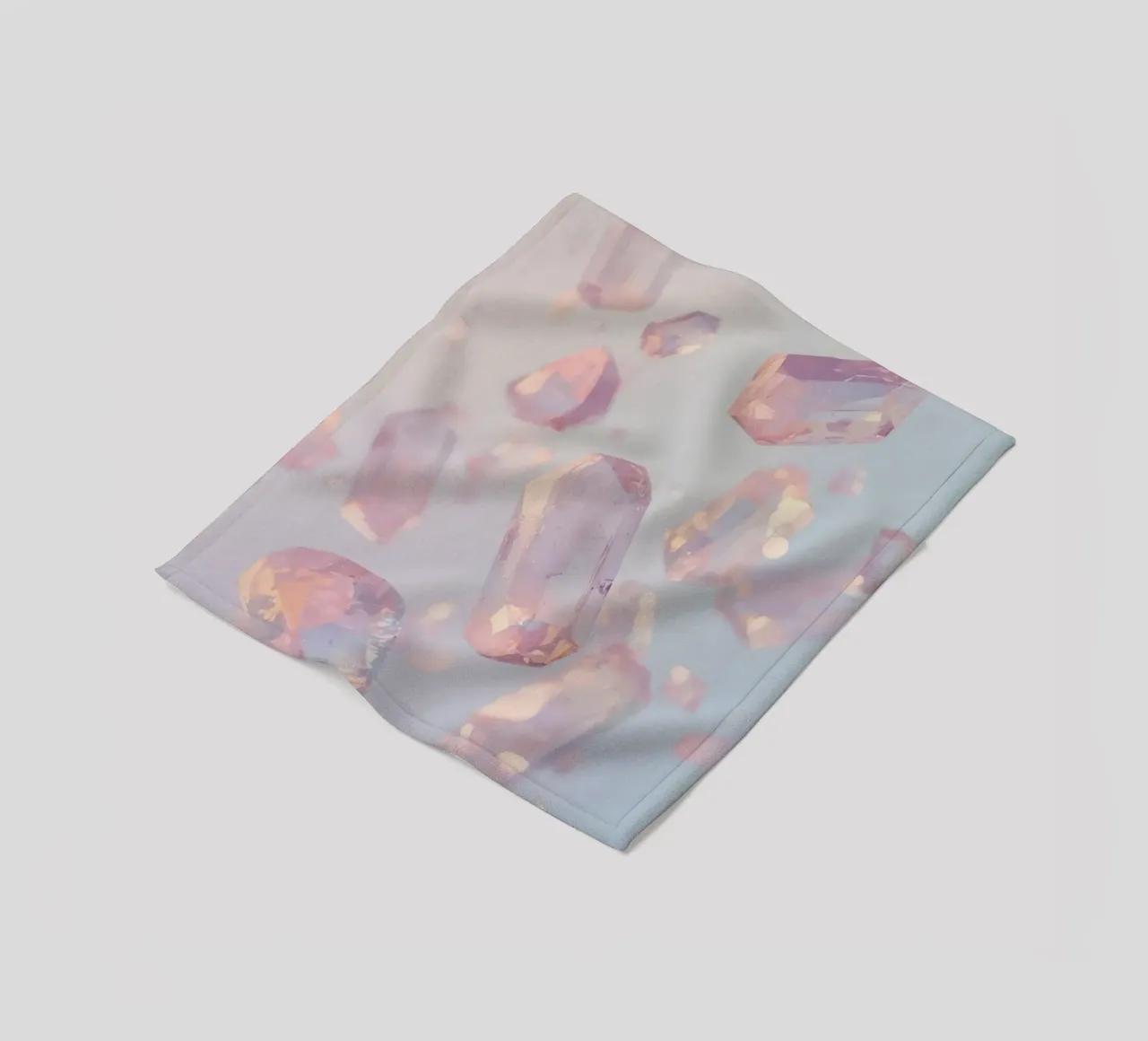 Cristalli trasparenti rosati coperta in pile da DesignDoodle