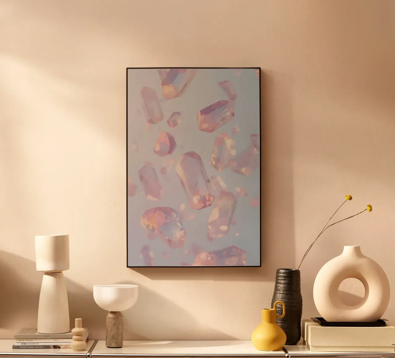 Cristalli trasparenti rosati plexiglass da DesignDoodle