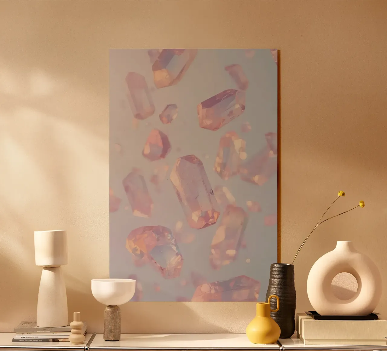 Cristalli trasparenti rosati plexiglass da DesignDoodle