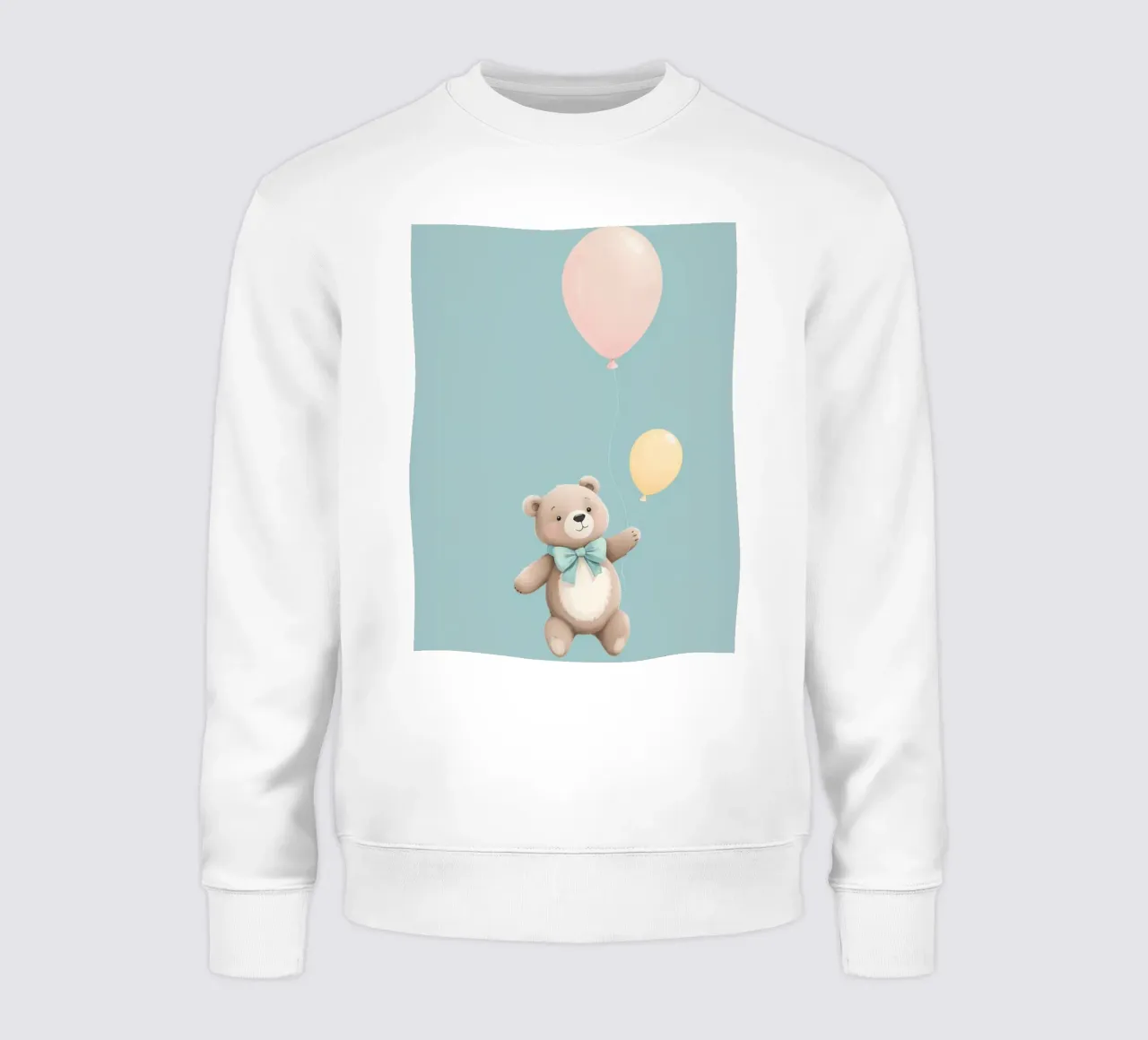Orsetto carino con palloncini felpa da DesignDoodle