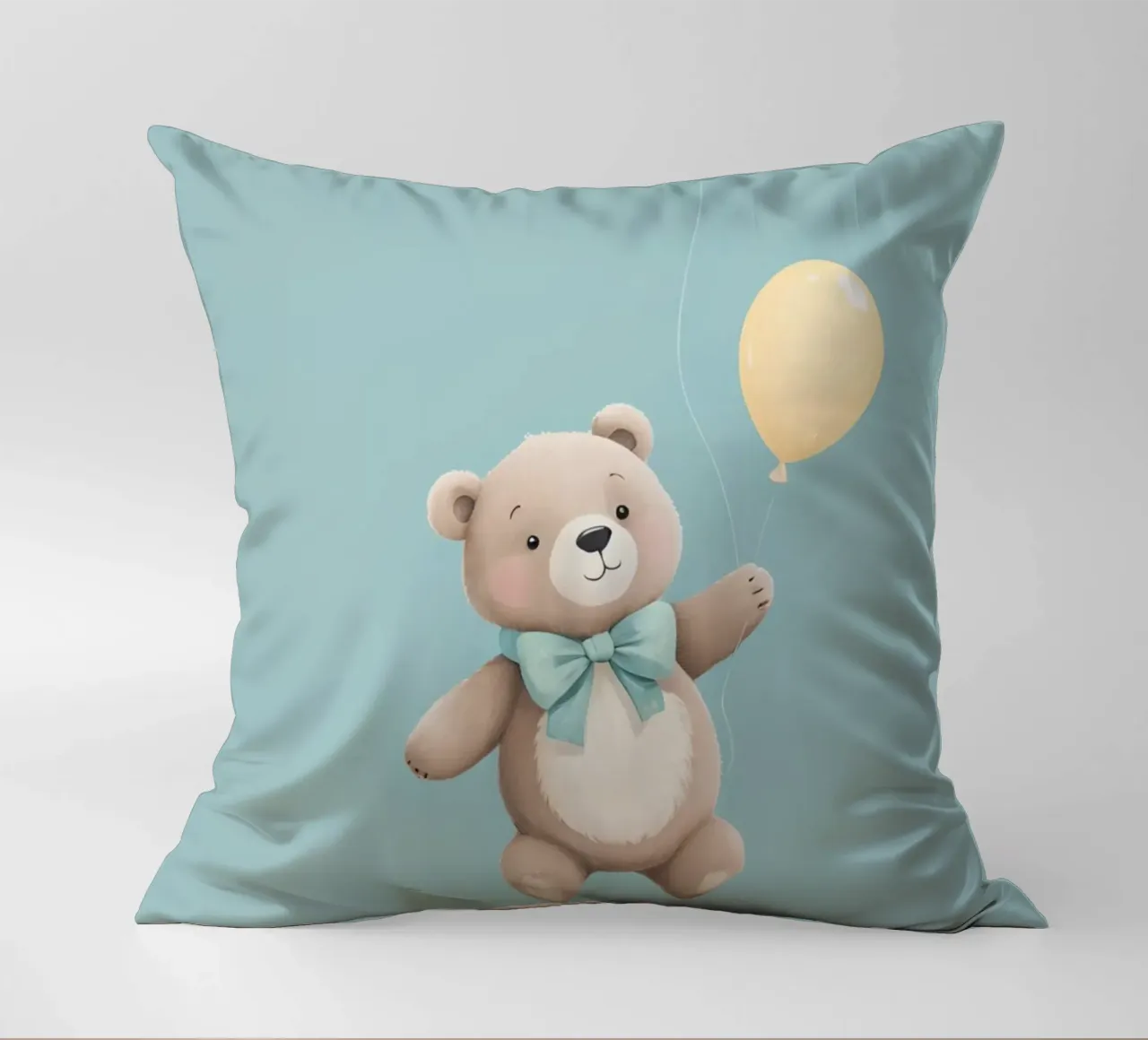 Orsetto carino con palloncini cuscino da DesignDoodle