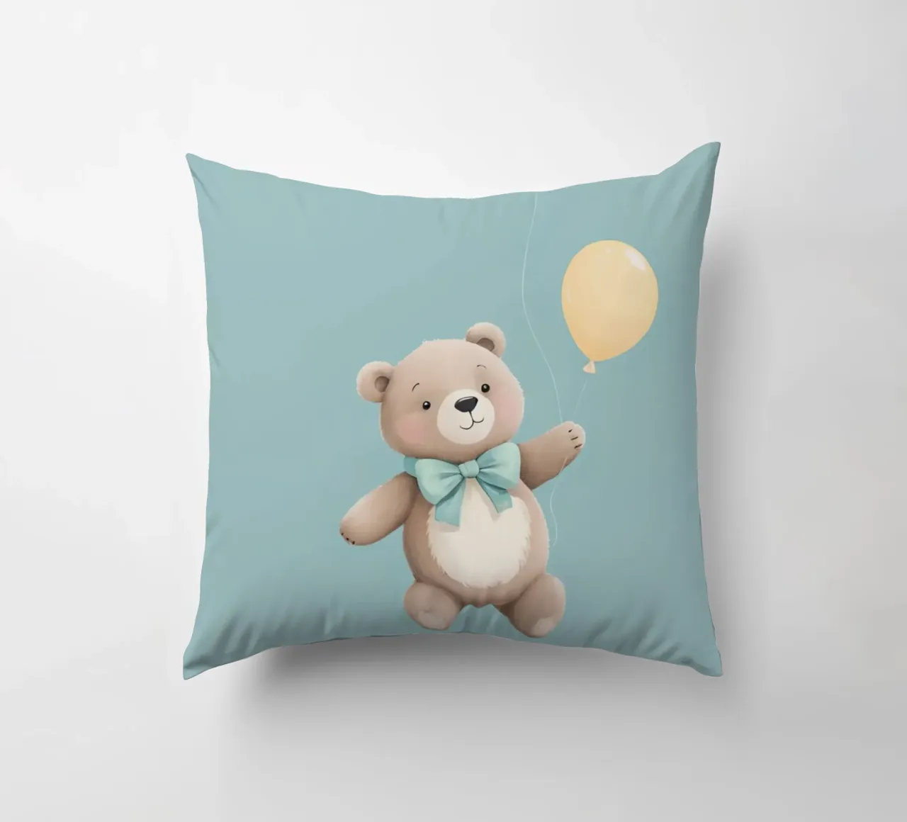 Orsetto carino con palloncini cuscino da DesignDoodle