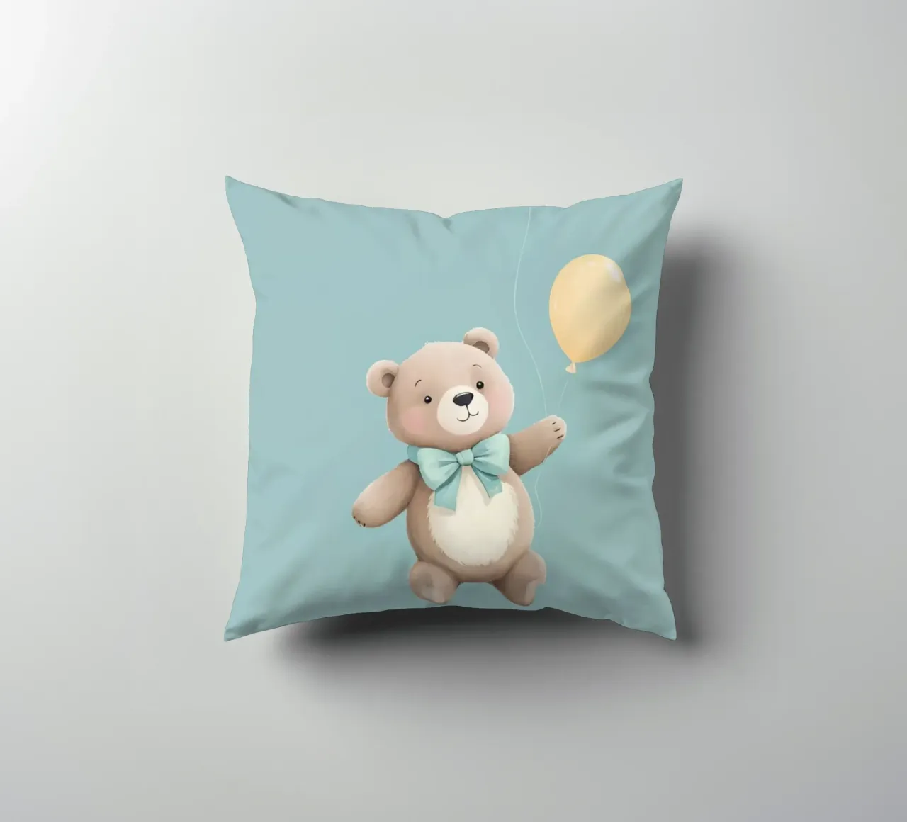 Orsetto carino con palloncini cuscino da DesignDoodle