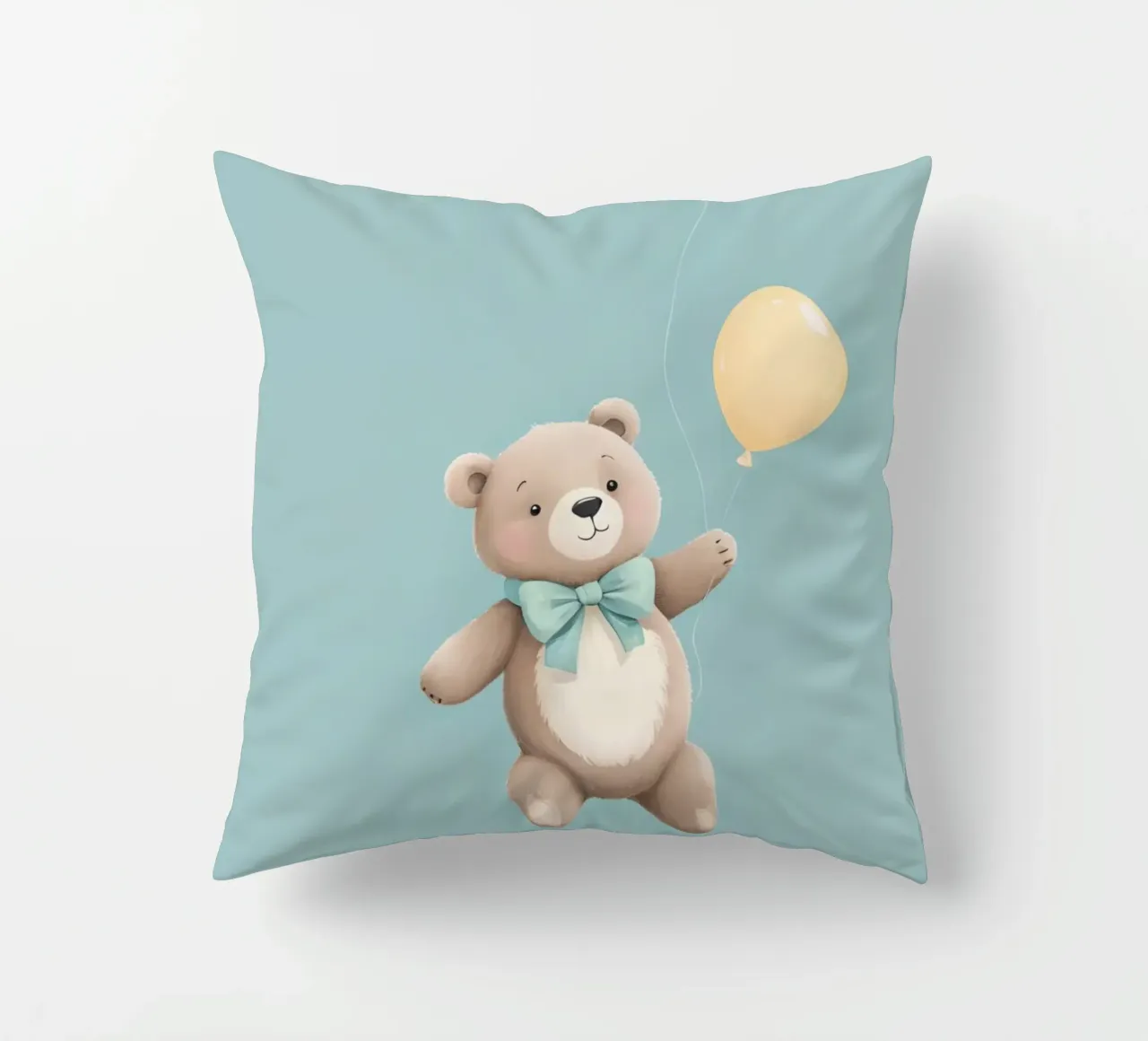 Orsetto carino con palloncini cuscino da DesignDoodle