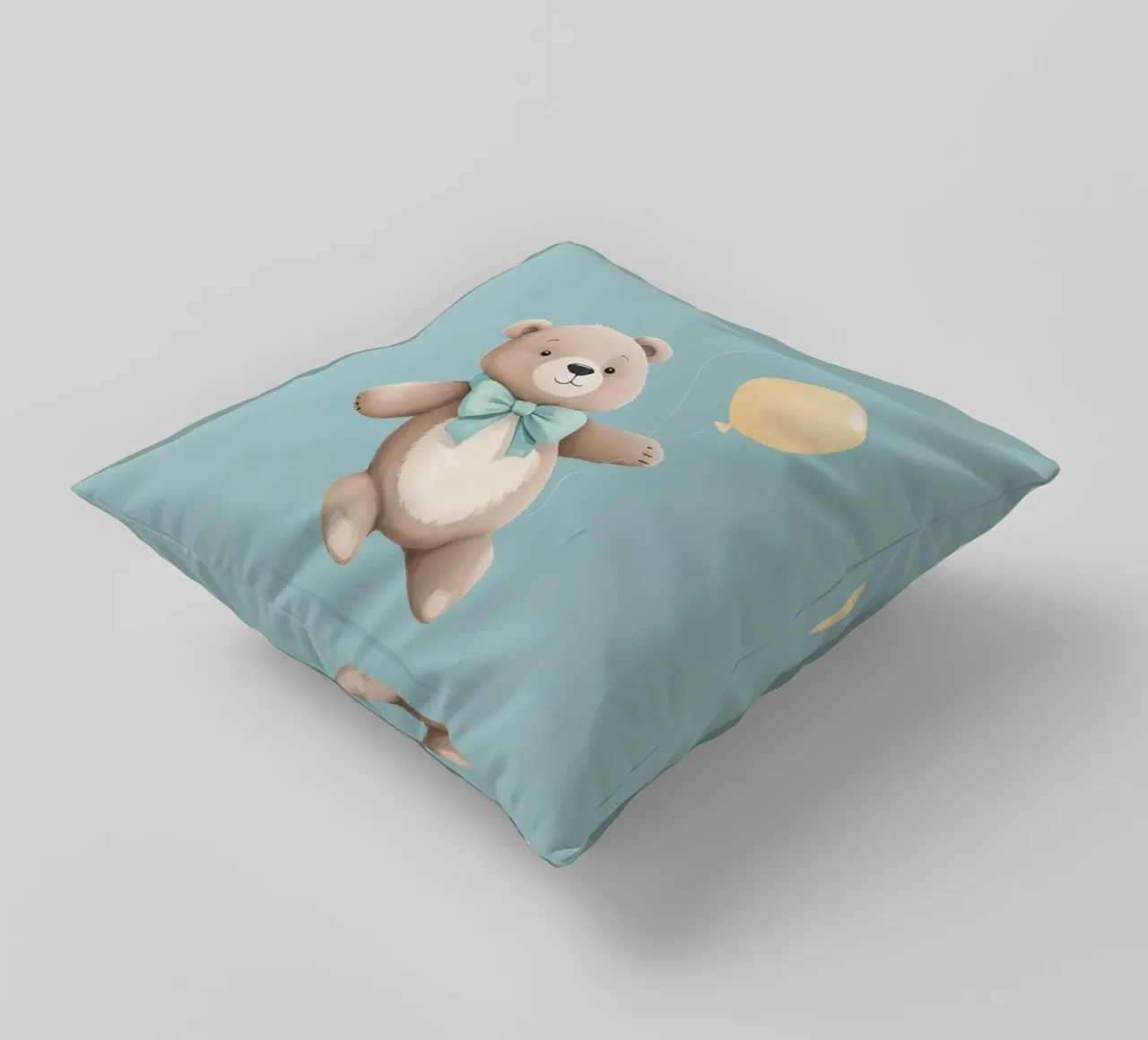 Orsetto carino con palloncini cuscino da DesignDoodle