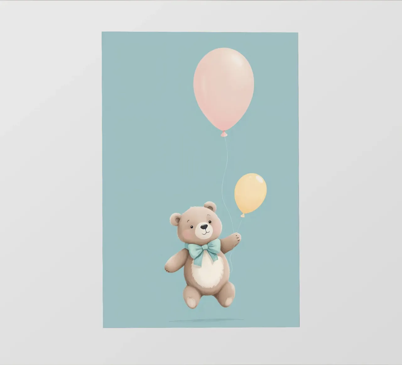 Orsetto carino con palloncini telo in pvc da DesignDoodle