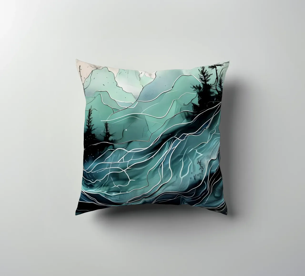 Paesaggi acquatici sereni cuscino da Artistic-shop