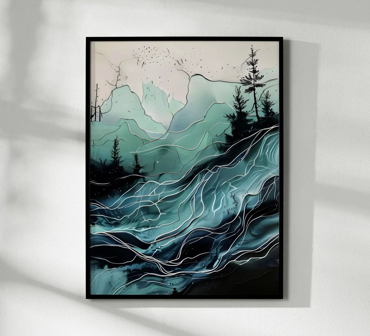 Gelassene Wasserlandschaften Poster von Artistic-shop
