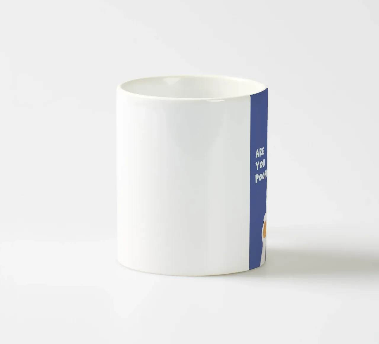 Are You Pooping_ Illustrazione dell'oca tazza in ceramica da apple crumble