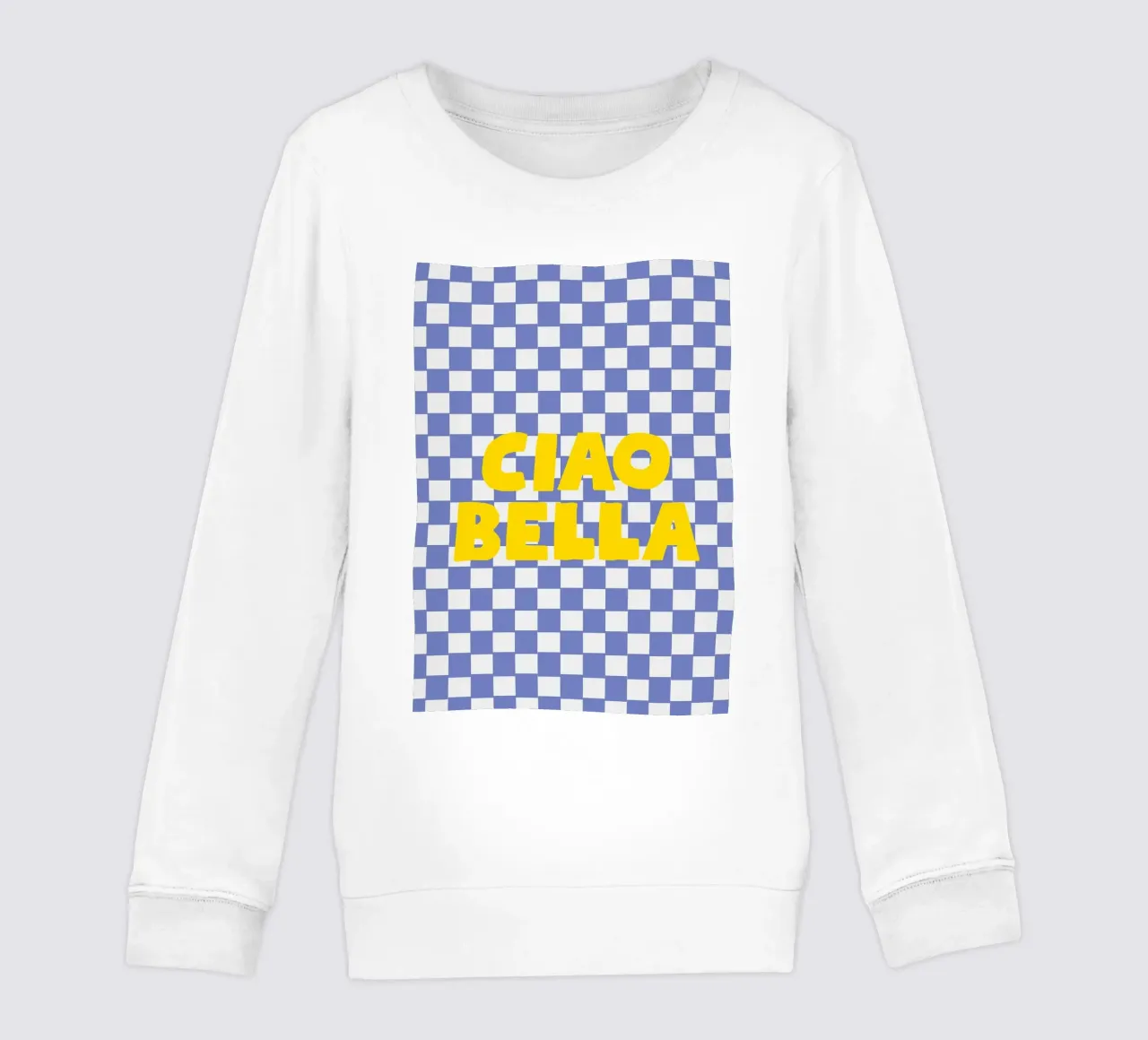 Ciao Bella checkered pattern felpa bambino da apple crumble