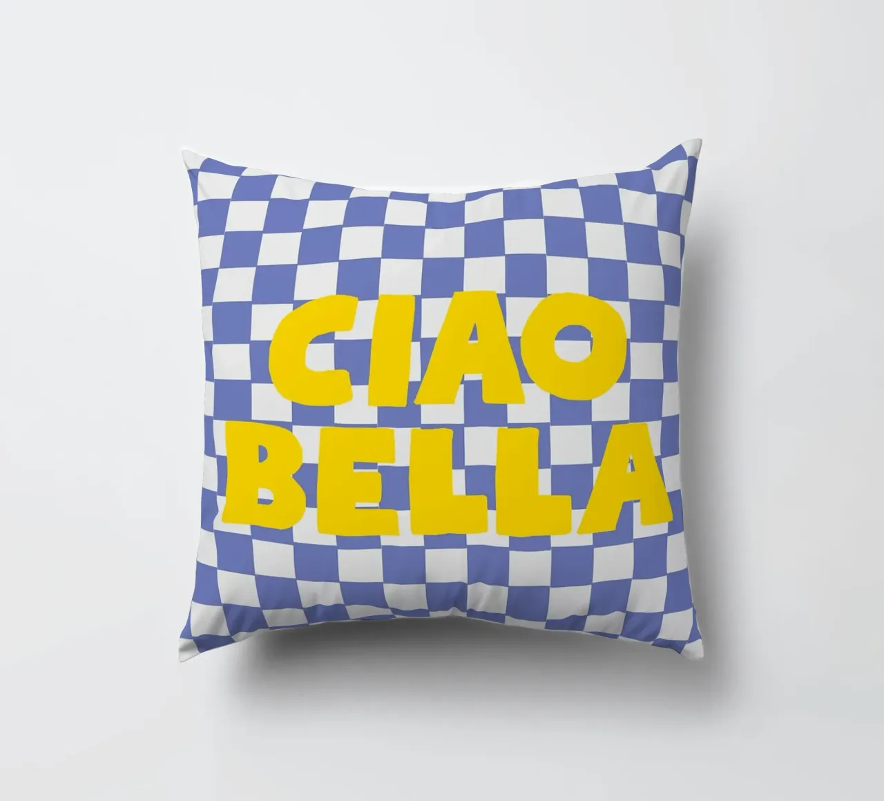 Ciao Bella checkered pattern cuscino da apple crumble