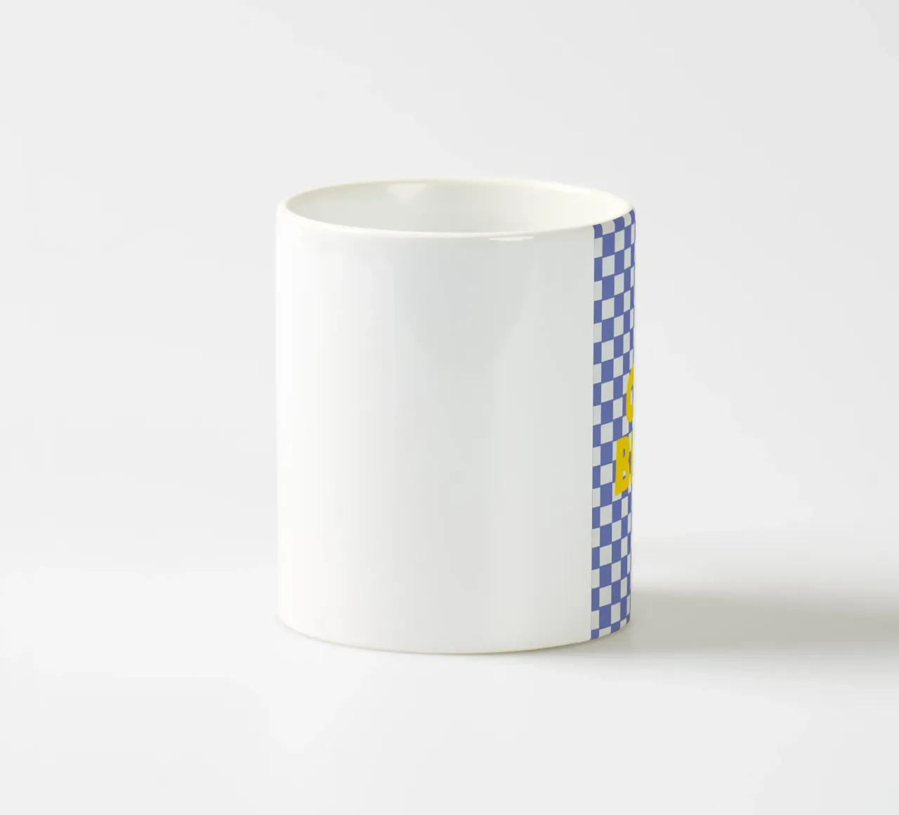 Ciao Bella checkered pattern tazza in ceramica da apple crumble