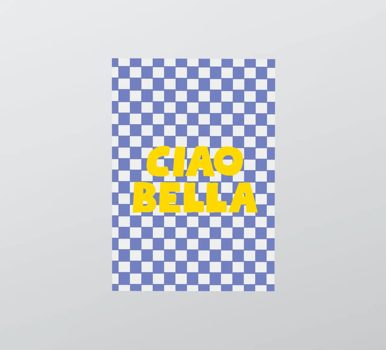 Ciao Bella checkered pattern adesivo da apple crumble
